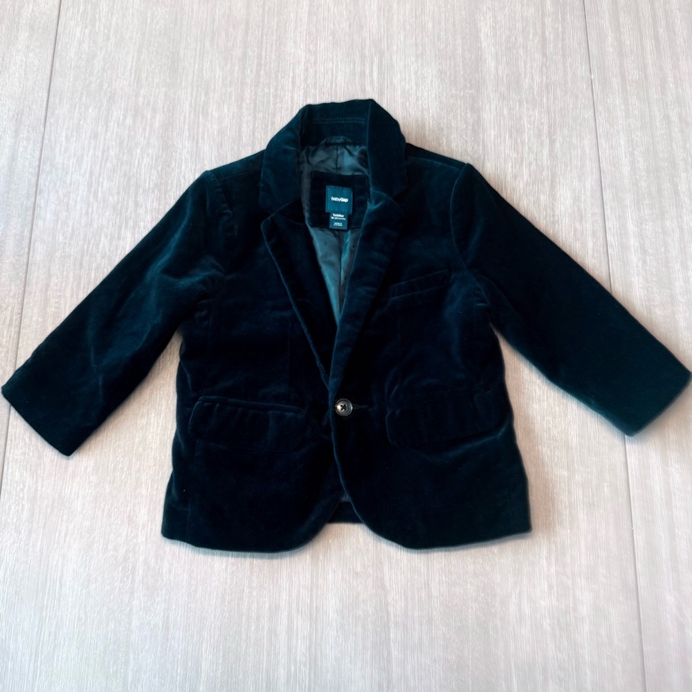 GAP Navy Velvet Blazer